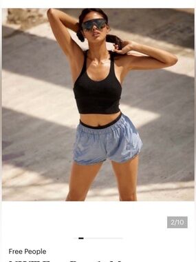 FP Movement by Free People Light Blue Athletic Running Shorts